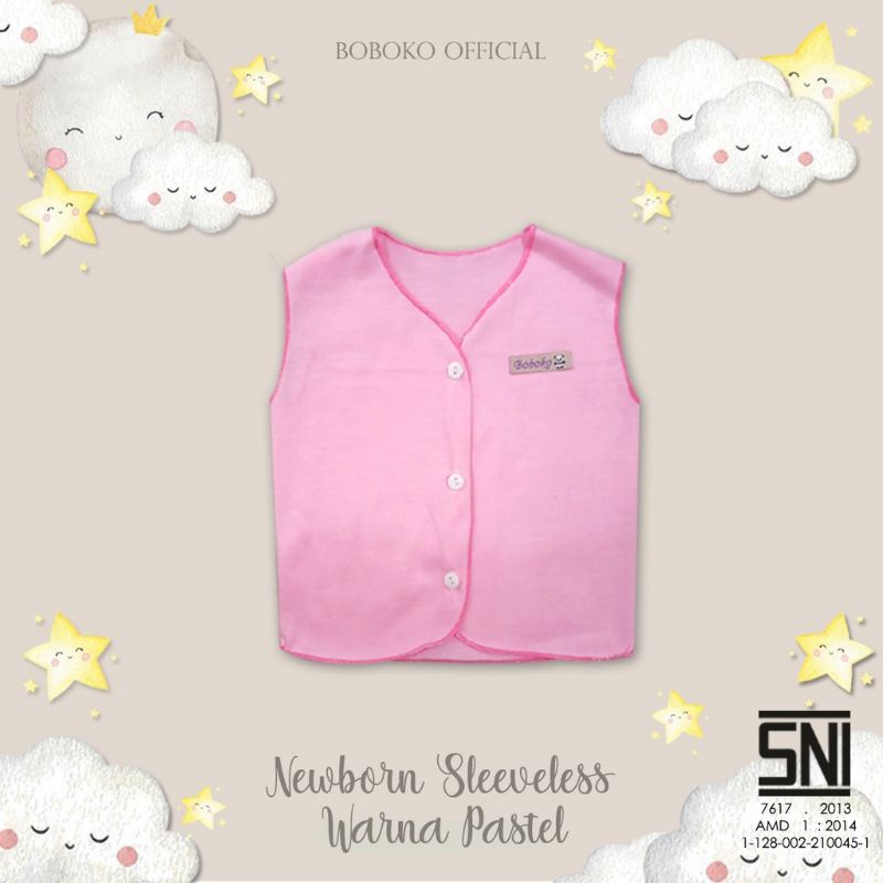 Baju Newborn Kuntung Andreatex By Boboko Warna Pastel set isi 6 pcs 0-6 bulan