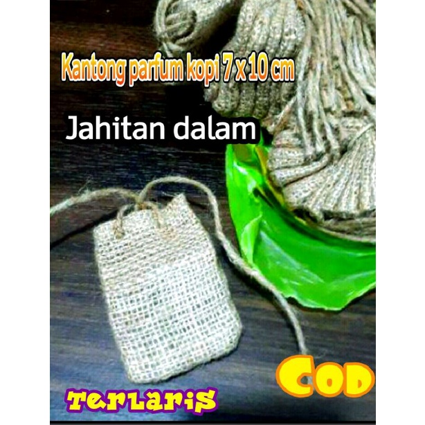 kantong goni / terlaris / kantong parfum kopi 6 x 9 cm