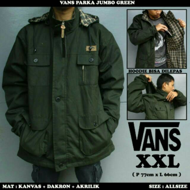 Jaket parka pria parka jumbo XXXL ada 4 pilihan