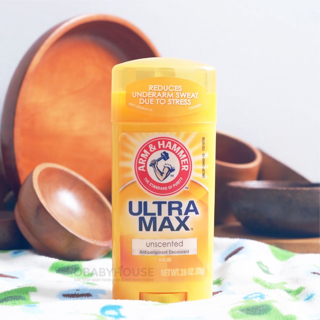 Arm &amp; Hammer UltraMax, Solid Antiperspirant Deodorant - Unscented 73gr