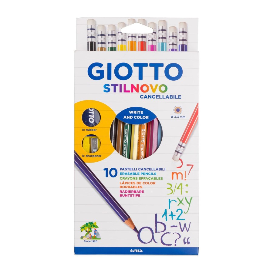 

GIOTTO STILNOVO ERASABLE CARDBOARD 10 COLORS