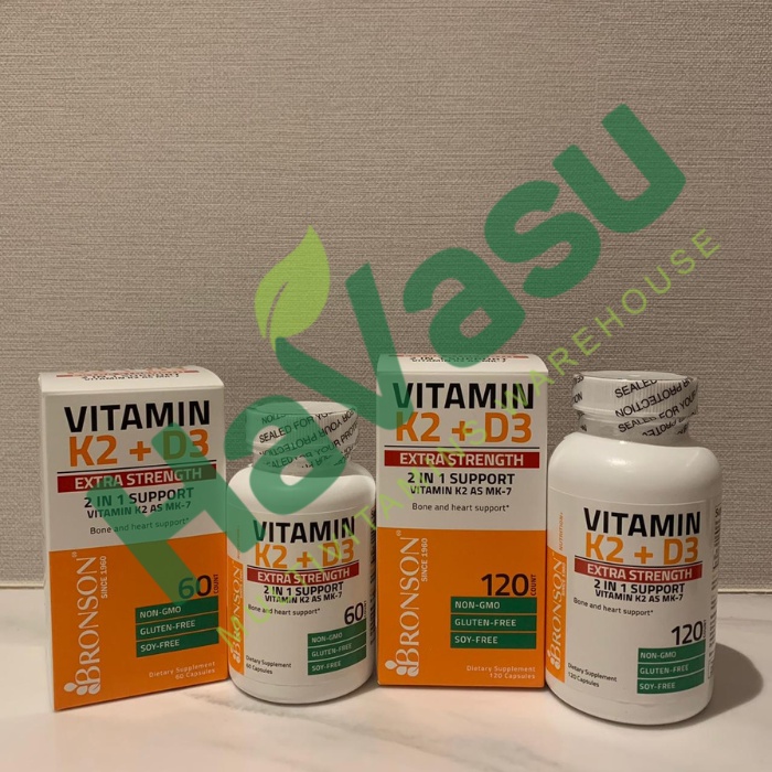 Bronson Vitamin K2 D3 Extra Strength D3 10,000 IU K2 120 Mcg for Heart Bones Immunity &amp; K2 90 Mcg D3 5,000IU