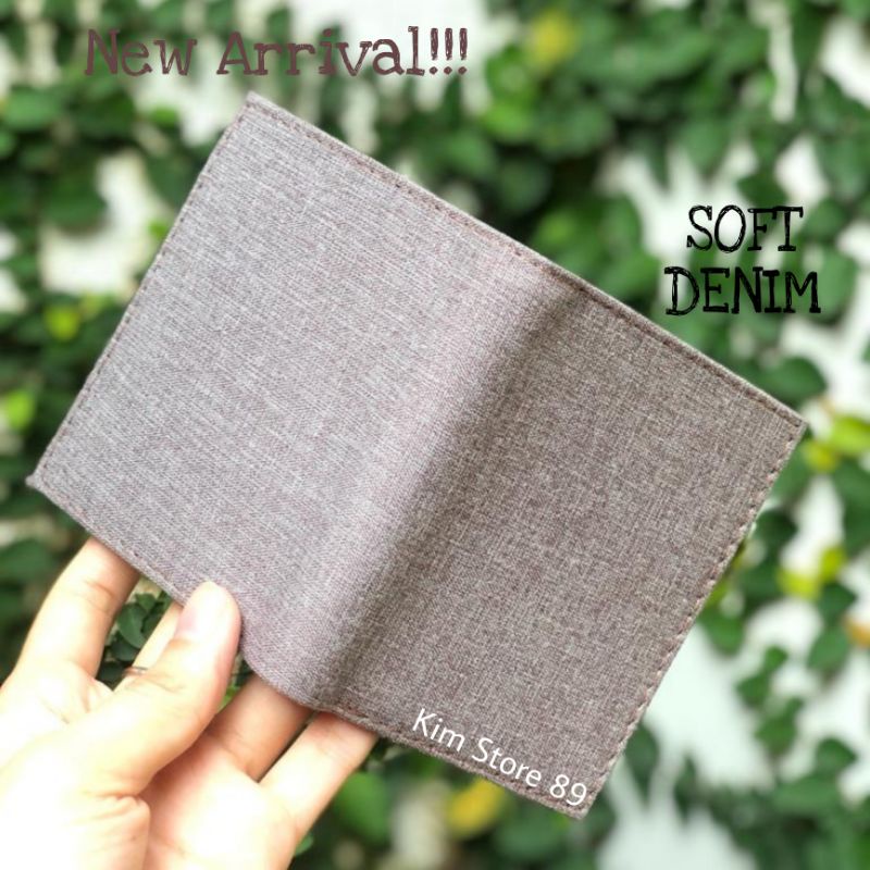 Dompet Kartu Card Holder Pria Wanita - SOFT BROWN DENIM