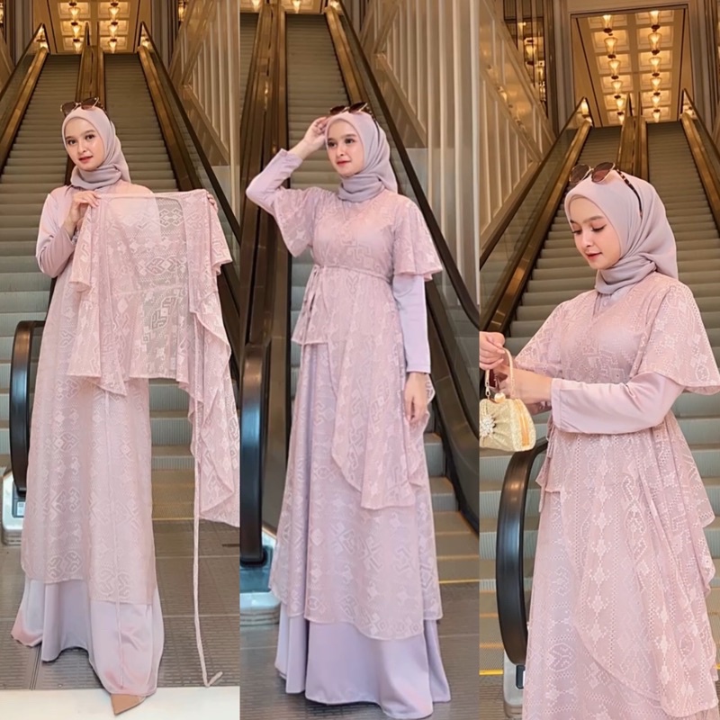 DRESS DAISHA LACED BAJU MALAYSIA LOOK BAJU KONDANGAN WISUDA DAN  BRIDESMAID BAHAM BRUKAT MALIKA MIX 