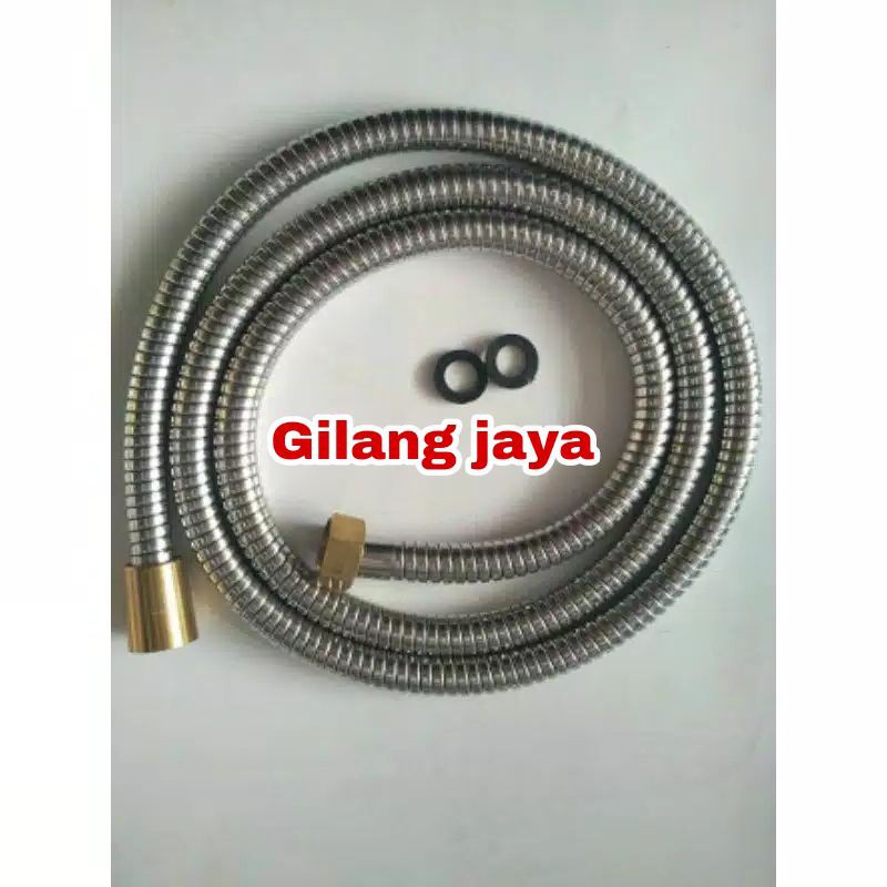 Selang FLEKSIBEL SHOWER Hose /SELANG JET shower WC Closet /Selang Kamar Mandi STENLISs drat kuningan