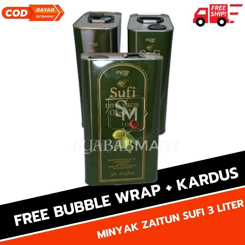 MINYAK ZAITUN SUFI POMACE OLIVE OIL 3 LITER / MINYAK GORENG / MINYAK SUFI