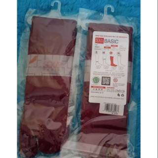  Kaos  kaki  jempol  ukuran L panjang  soka warna maroon warna 