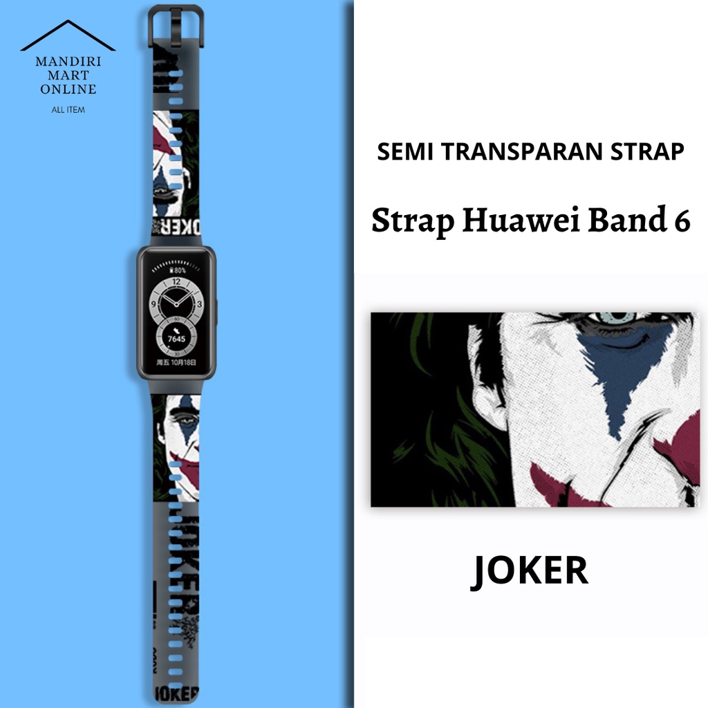 Strap Huawei Band 6 Transparan Honor Band 6 Silicone Strap Pengganti Huawei Band 6 Honor Band 6