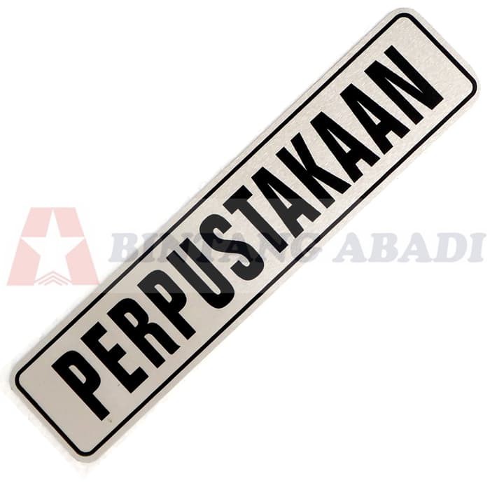 

BA - STAR Hardware Stiker Sign Petunjuk ST63 - PERPUSTAKAAN
