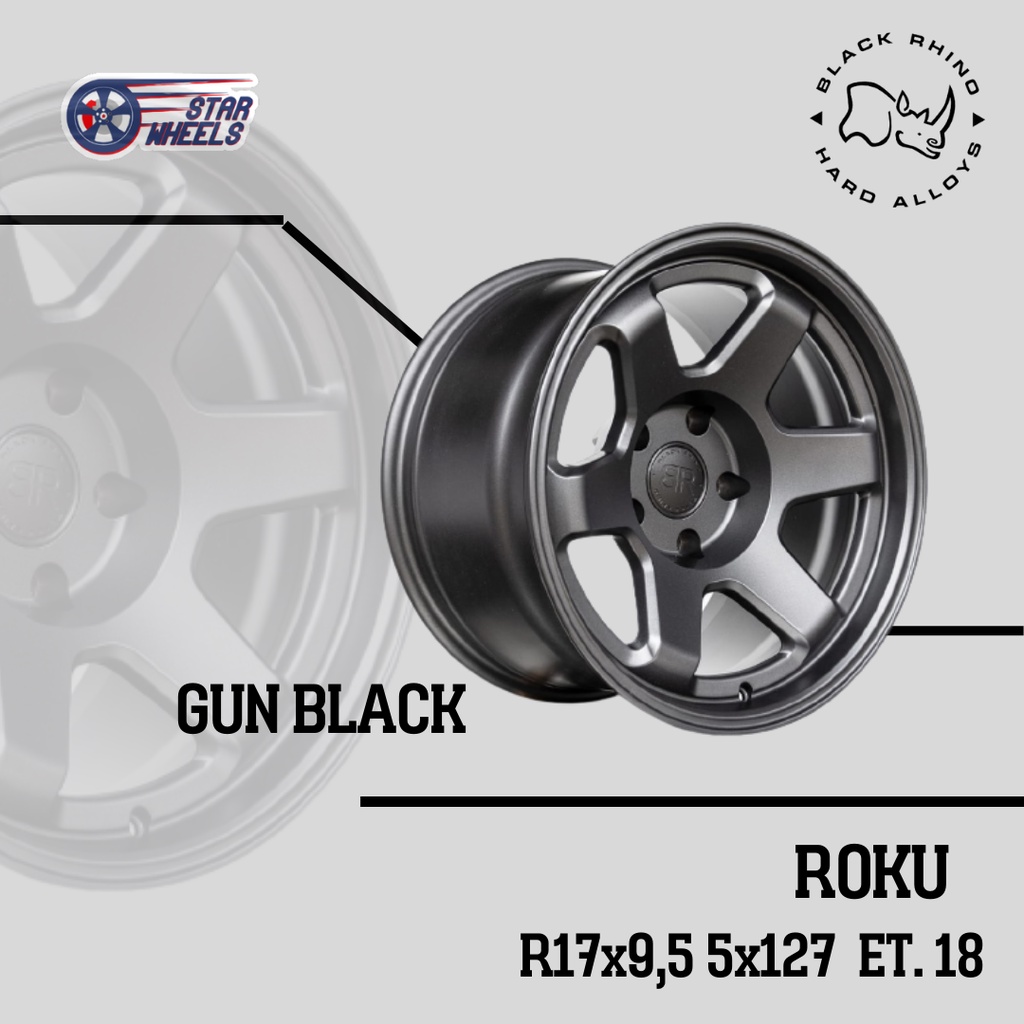 Velg Black Rhino R17 x 9,5 5x127 ET.18