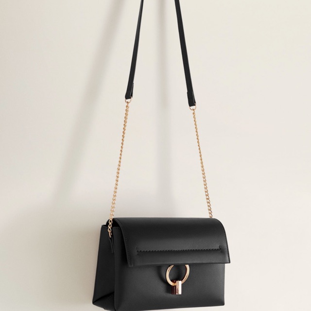 Preloved mango ring flap bag