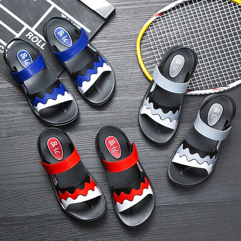 Sandal Anak, Sepatu Karet Anti Selip, Sepatu Pantai Sol Lembut, Sepatu Fashion Anak, Sepatu Velcro Anak (Ukuran 24-28)