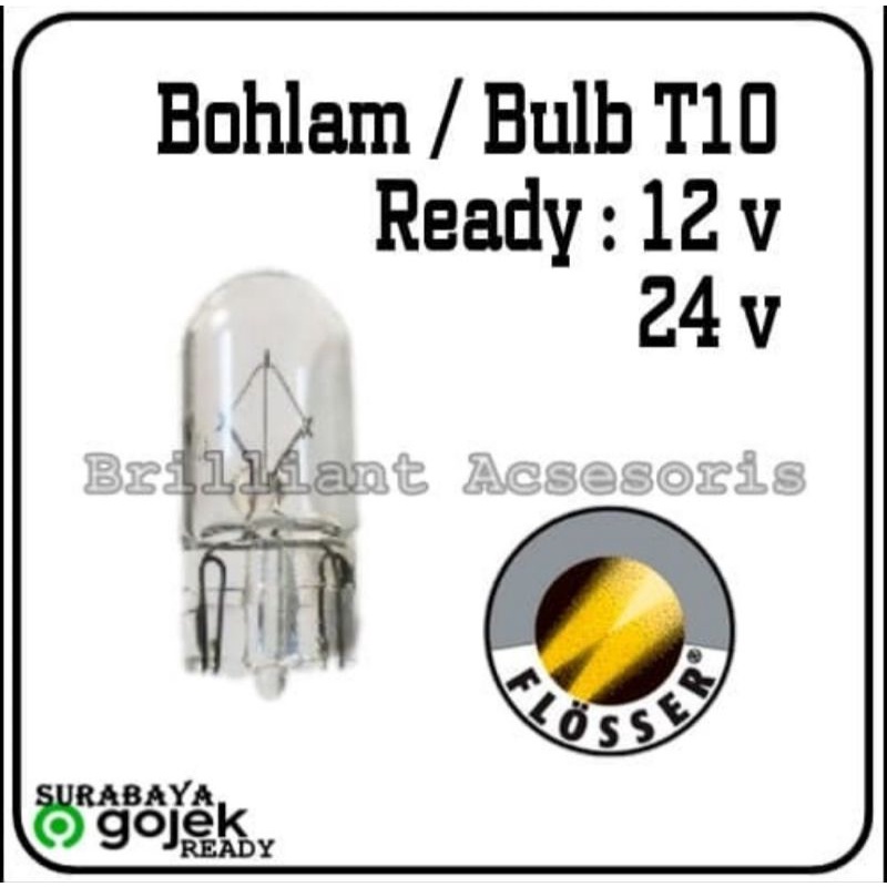 Bohlam Lampu Senja - T10 Tancep - 12v / 24v