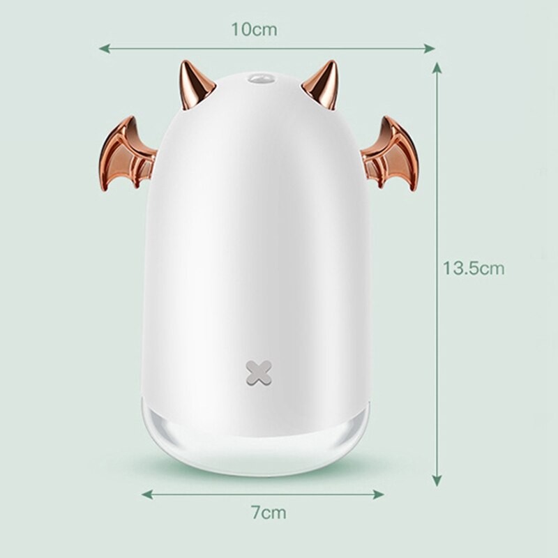 Ultrasonic Air Humidifier Little Devil Usb Aroma Essential Oil 230ml