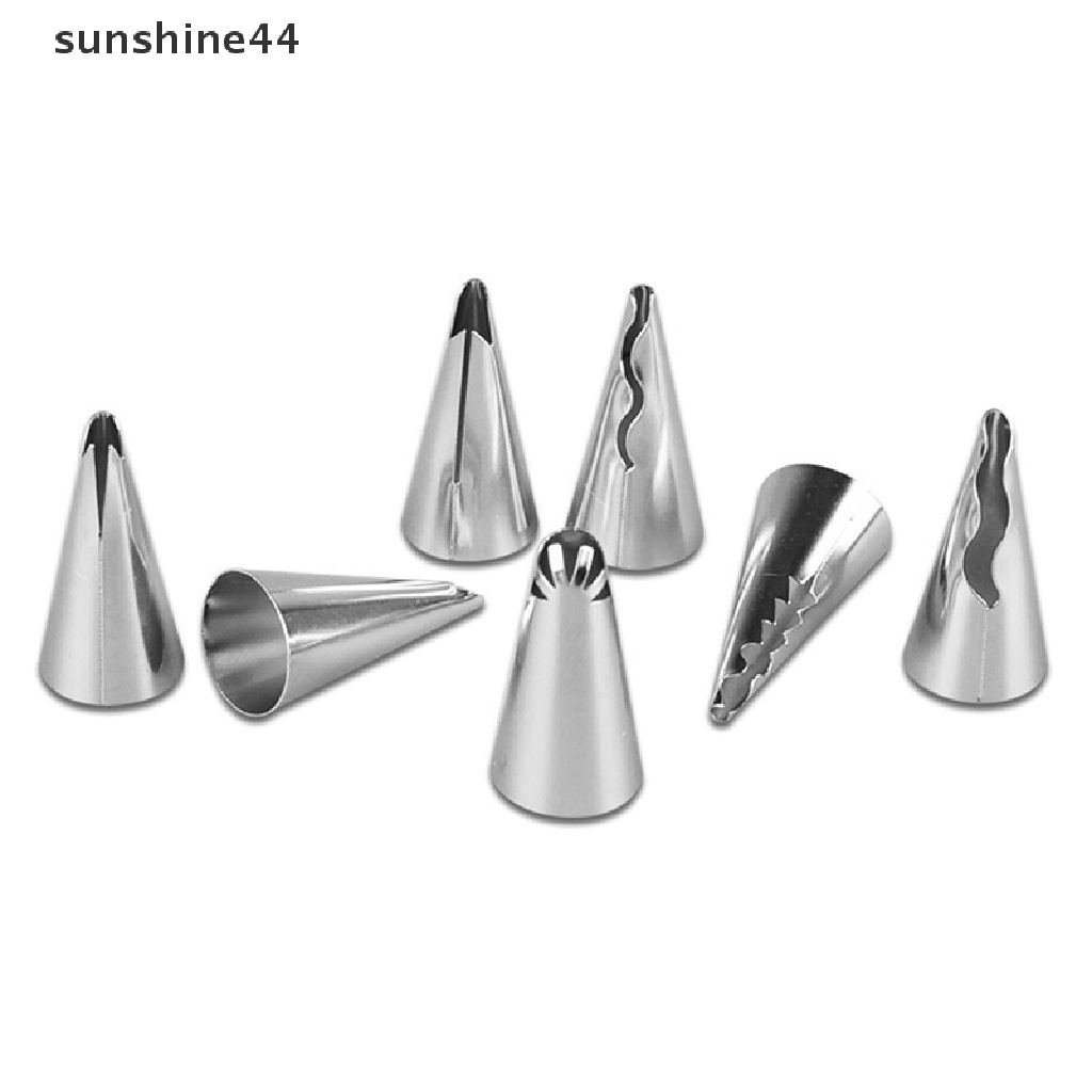 Sunshine 1Pc Spuit Piping Icing DIY Bahan Stainless Steel Untuk Dekorasi Kue