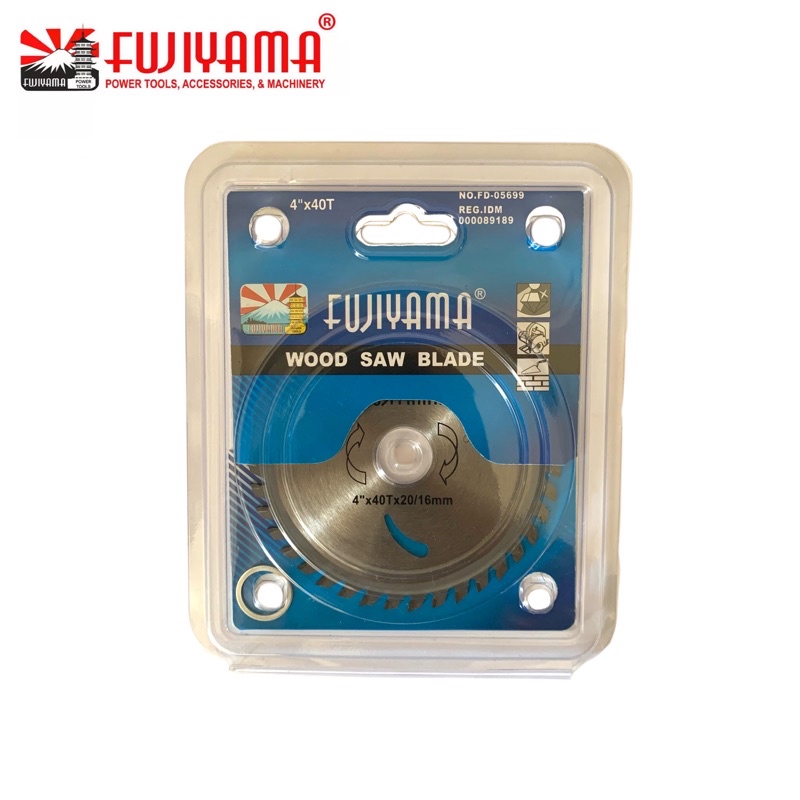 Mata Potong Fujiyama 4” x 40 T Wood Saw Blade