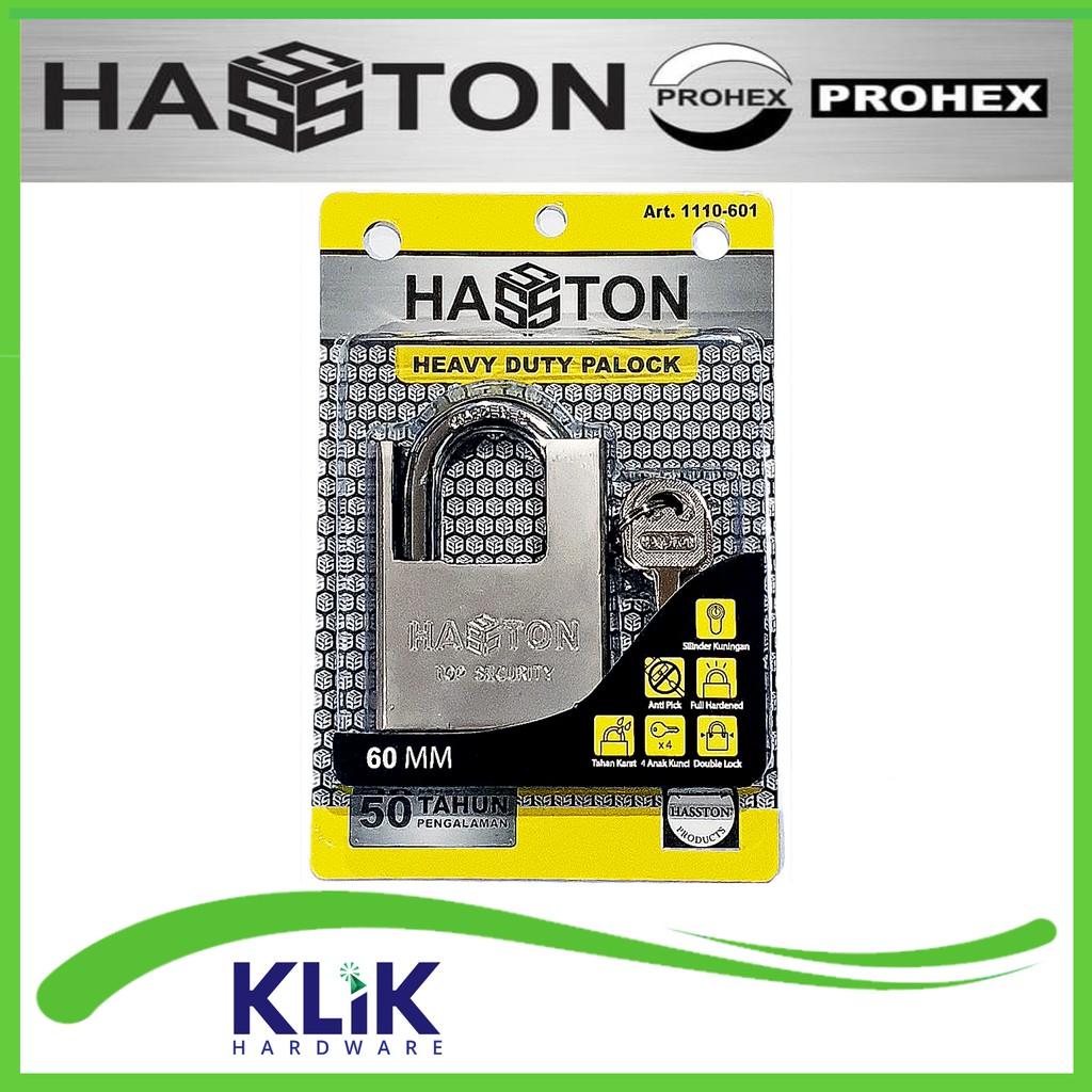 Hasston Prohex Gembok Jaket Premium 60 mm