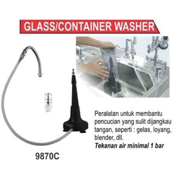 Getra Pencuci Gelas 9870c / Container Washer 9870C Pencuci Gelas