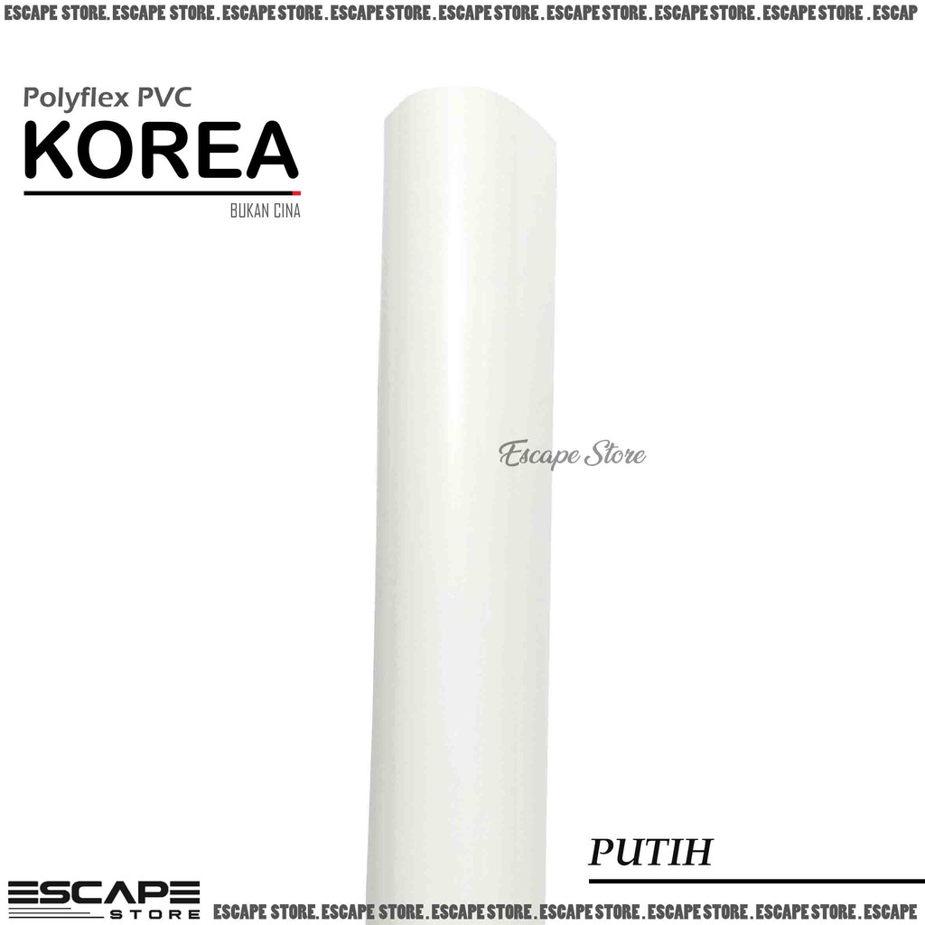 Polyflex PVC Korea . Poliflex PVC Korea Meteran Murah - Putih