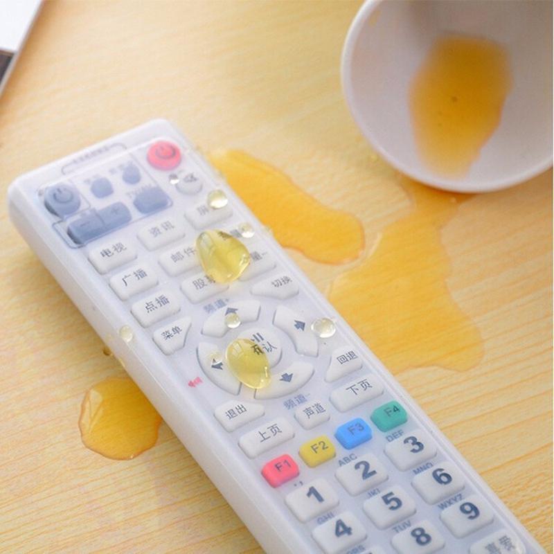 Transparent Silicone Remote Control Storage Bags / Waterproof And Dust Proof For Air Conditioning / TV Remote Control Holder Organizer / Suitable For Various Models