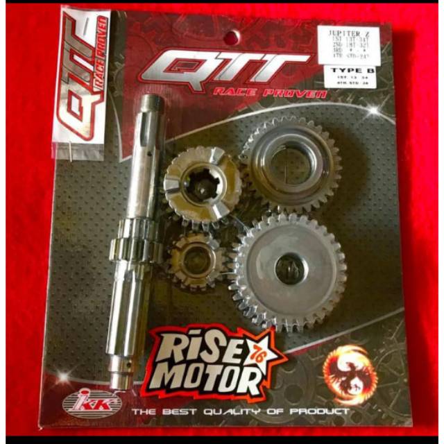 Gear ratio QTT Jupiter Z type B 13.34