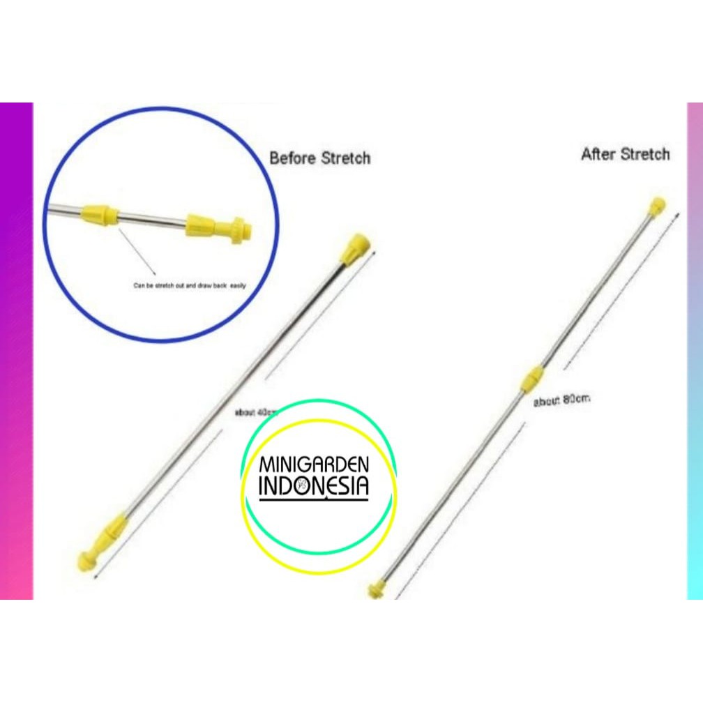 STICK SPRAYER ELEKTRIK KUNING pipa stik tangki sprayer antena 45 cm - 85 cm alat siram irigasi taman