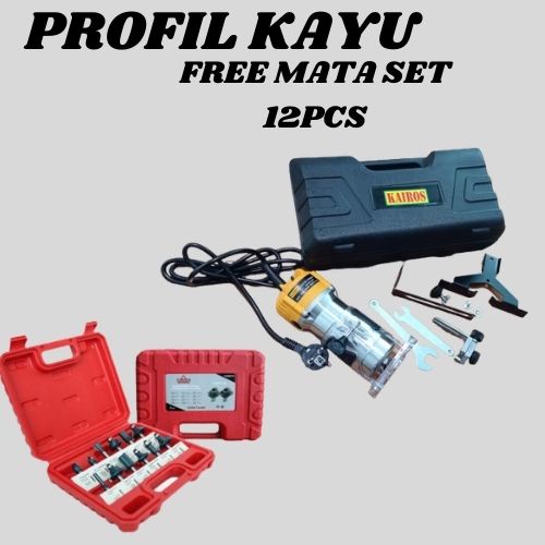 PROMO!!!Mesin Profil Router Trimmer Kayu ukir 6mm YUKIDO trimer tahan panas japan