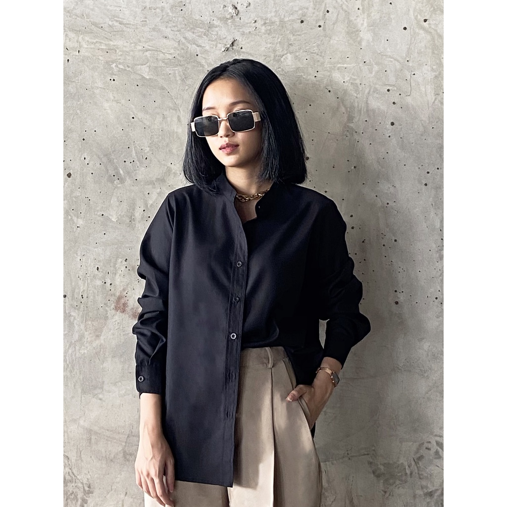 THENBLANK | Basic Shirt Black-2