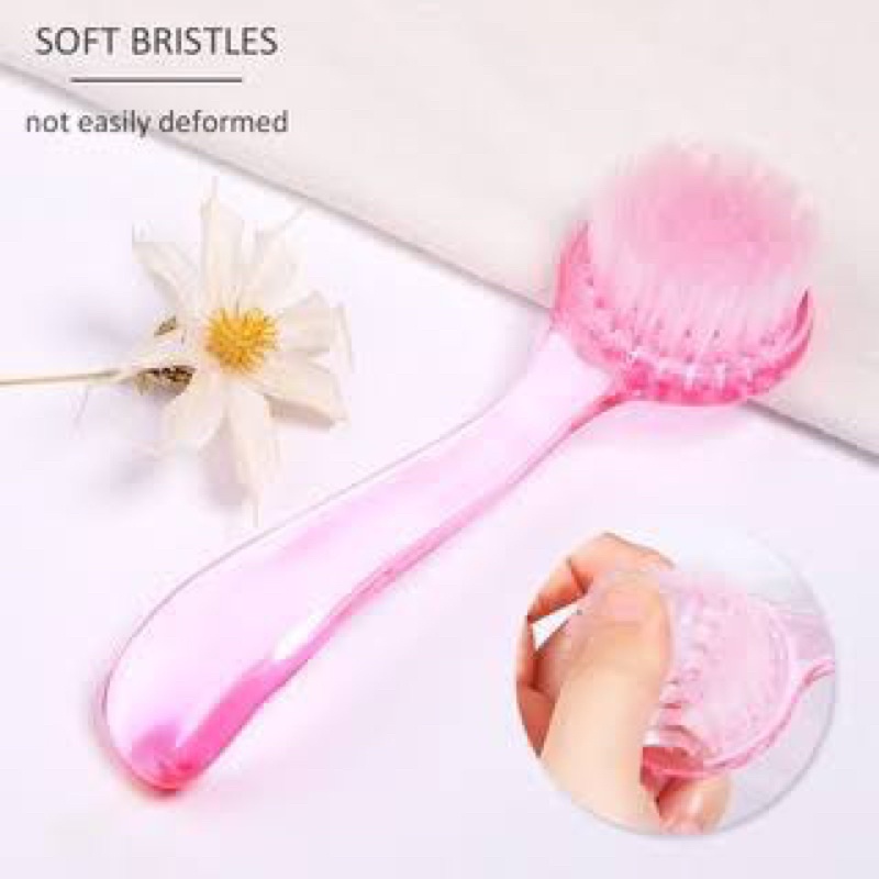 SIKAT BULAT PINK / NAIL DUST BRUSH PEDICURE MANICURE SIKAT KUKU / Gosok Manicure Pedicure kuas debu
