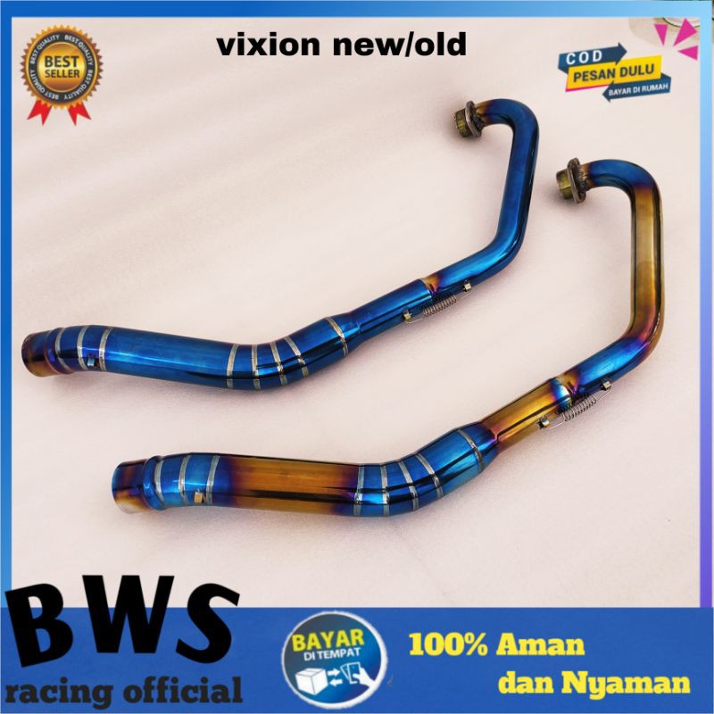 pipa leher knalpot vixion new vixion old vixion R bluemoon