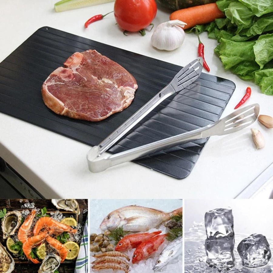 DEFROSTING TRAY / DEFROST PLATE FAST PELUNAK MAKANAN BEEF IKAN FREEZER YAKINIKU SALMON ALAT DAPUR