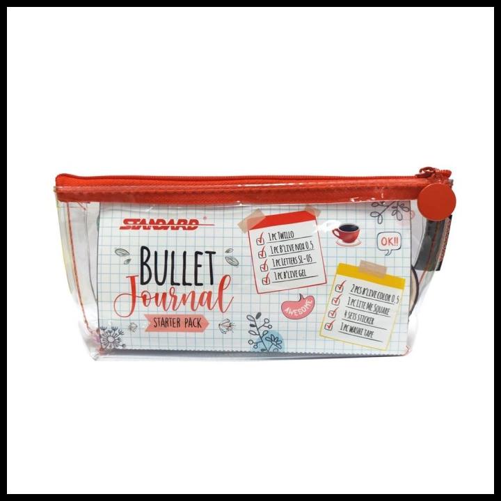 

Daisydooo | Standard Paket Pensil Case - Series (Bullet Journal-Red)