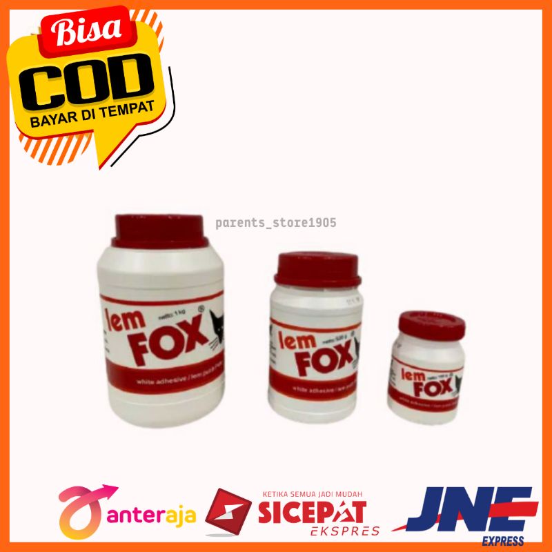 

Lem fox 500gr / Lem Kayu / Lem Plamur Tembok / Lem fox 100 % Original Quality