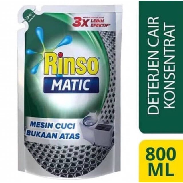 Rinso Matic Deterjen Cair Bukaan Atas 800Ml - bloramart