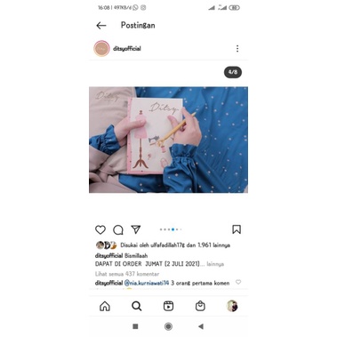 SCATOLLA PRUSSIAN NIGHTGOWN size XL by DITSY