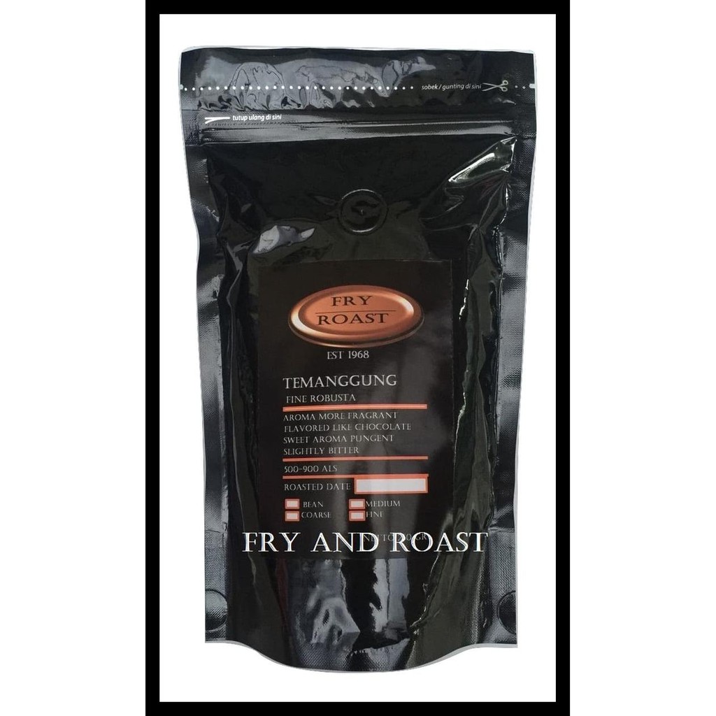 

Kopi Fine Robusta Temanggung 500 Gram Biji Dan Bubuk - Biji Obral