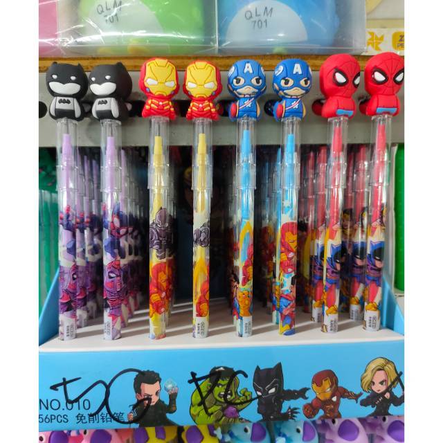 

Pensil bensia karakter terbaru isi 56 pcs