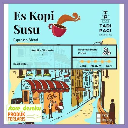

57Ryr68- Es Kopi Susu 100 Gram (House Blend) Kemasan Kecil 4E57Edu-