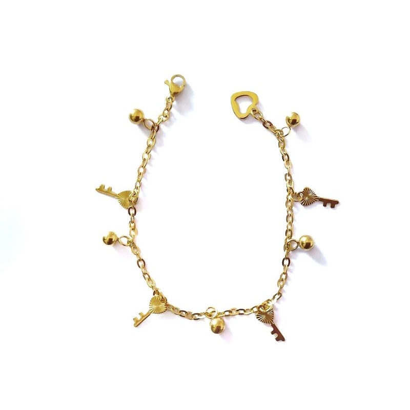 Gelang kaki Titanium asli anti karat selamanya