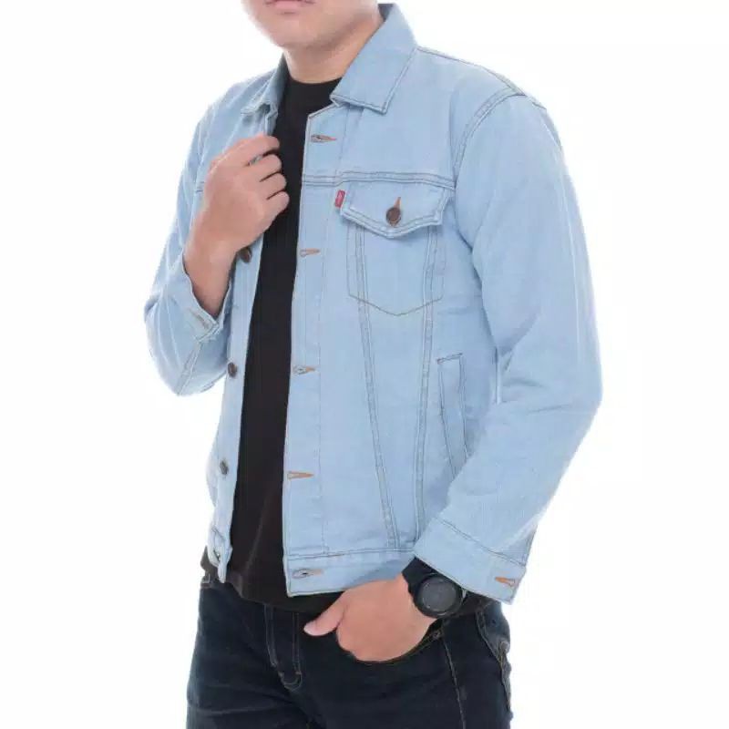 Jaket Jeans Denim tebal Size M L XL XXL XXXL 4XL Bajatex - Kystore