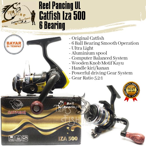Reel Pancing UL Catfish Iza 500 (6Bearing) Mini Murah