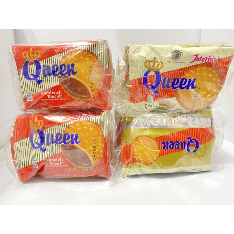 

Biskuit queen coklat/ kacang kemasan 500 isi 10