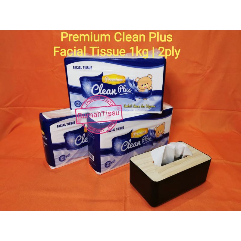 Clean Plus Premium Facial Tissue 1kg / Tisu Wajah / 1000gr Clean Plus 1 kg-3