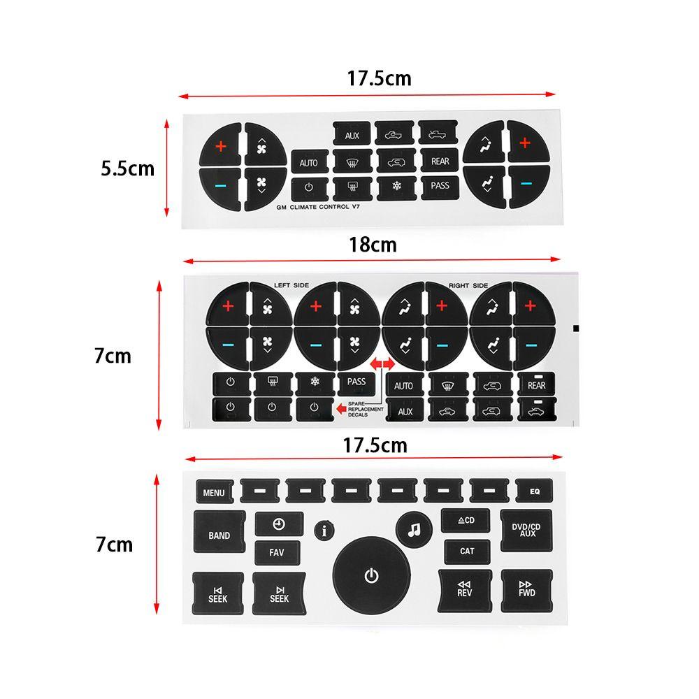Chookyy Stiker Interior Mobil Ac Baru Bagian Tombol Perbaikan Tombol Bagian Tombol