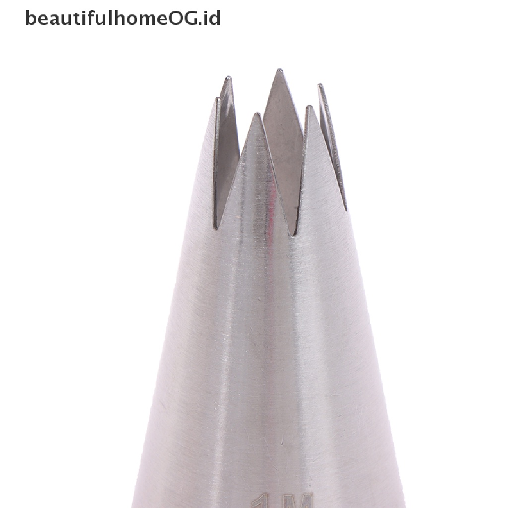 / Beautifulhomeog.id / 1M Stiker Dinding Motif Kartun Untuk Dekorasi Rumah# Spuit Piping 6 Gigi Lurus Bahan stainless steel 304 Untuk Dekorasi Kue