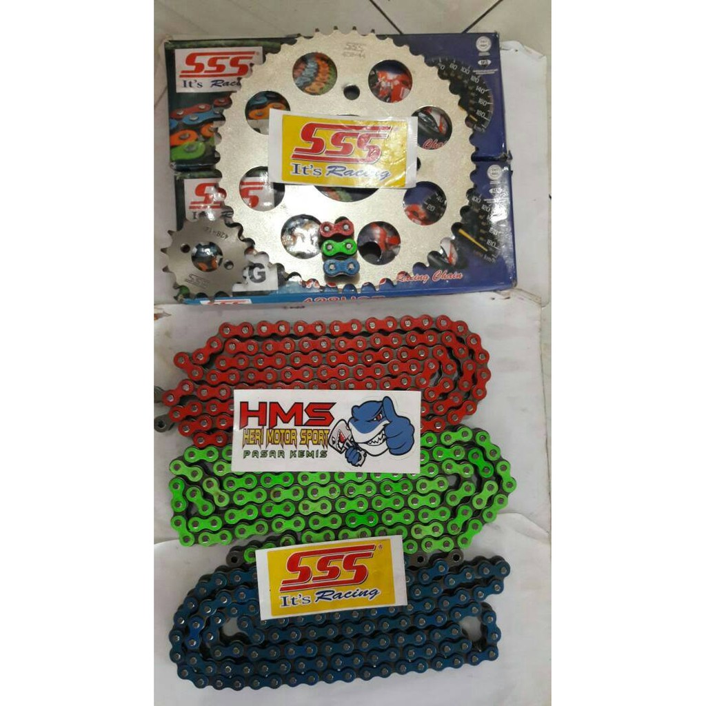 Gir Set SSS JupiterZ New, VegaZR Rantai SSS 428 130L