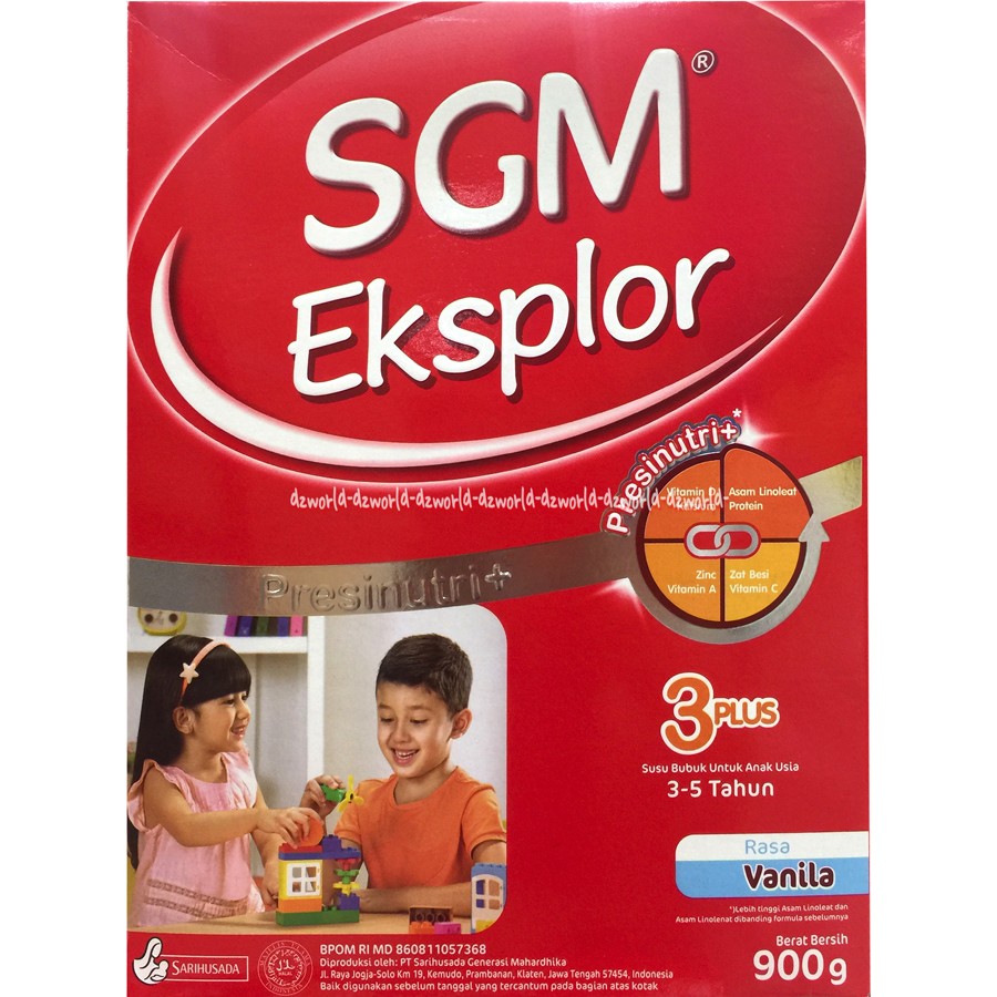 Susu SGM Eksplor rasa Vanila 3Plus Susu SGM Vanilla 3+ 900gram