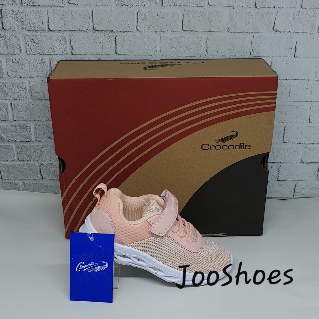 Sepatu Anak Led Crocodile Light  Orange SL186-27