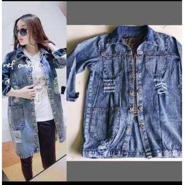 Jaket tunik jeans