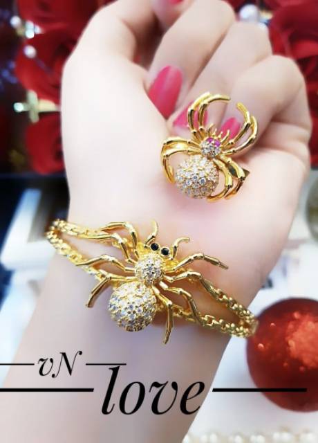 Xuping set perhiasan lapis emas 24k 2447k